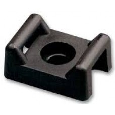 SCREW CABLE TIE MOUNT, SMALL,  BLACK